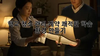 학교 청소 관리 계약: 쾌적한 학습 환경 만들기