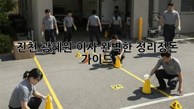 진천 광혜원 이사, 완벽한 정리정돈 가이드